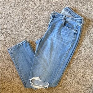 Old Navy Light Blue Distressed Boyfriend Jeans